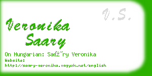 veronika saary business card